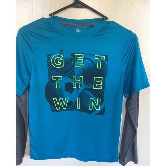 Athletic Boys Performance Active Tee Long sleeve Size large 10-12 - Picture 1 of 3